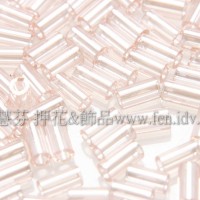 3mm短圓管日本珠珠光水蜜桃粉紅色10g