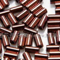 3mm短圓管日本珠金屬光-咖啡金色10g