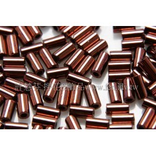 3mm短圓管日本珠金屬光-咖啡金色10g