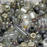 繽紛珠寶盒-銀河珠光色系混合珠--10g