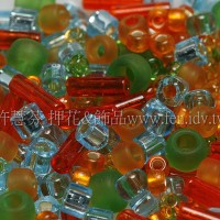 繽紛珠寶盒-熱帶夏威夷色系混合珠--10g