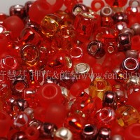 繽紛珠寶盒-紅蘋果混合珠--10g