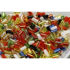 3mm短圓管日本珠金鉑水果樂園色系-10g