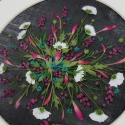 麻布絹類~刺繡押花系列密集課程