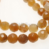 古黃玉-圓切角-10mm-5個