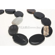 條紋原石瑪瑙29*20mm-1pcs