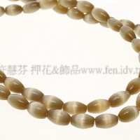 炫光淺咖啡色貓眼石5*7mm-10pcs