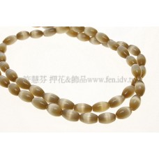 炫光淺咖啡色貓眼石5*7mm-10pcs