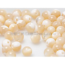 774原色貝殼-圓珠-4mm-10個