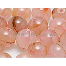 874 粉晶-圓珠- 8mm-10個 