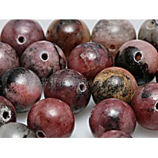 875 玫瑰石-圓珠- 8mm -5個 