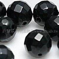 917 黑瑪瑙-圓珠- 10mm -5個 