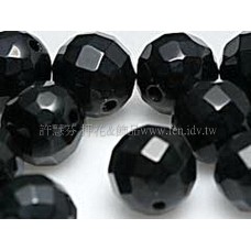 917 黑瑪瑙-圓珠- 10mm -5個 