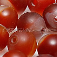 905 紅血珠-圓珠- 6mm -10個 