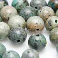 827 非洲松石-圓珠- 6mm -10個 