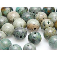 827 非洲松石-圓珠- 6mm -10個 