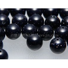 823 藍砂玉-圓珠- 6mm -10個 