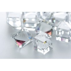 方立體切角水晶珠-貼面-8mm-2個