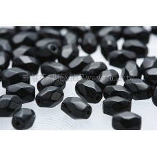 棗形珠黑5.5mm-50個