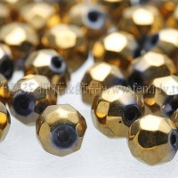 橙金屬圓珠6mm-10個