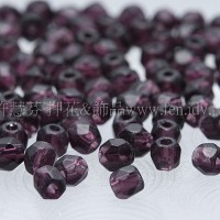 棗形珠紫葡萄3mm-60個