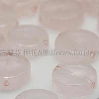 粉晶-扁圓形-3*8mm-5個