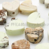 心形沙紋石6mm-10個