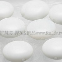 白玉石扁圓形12 mm-5個