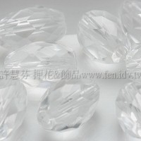 切角米粒形水晶石7*10mm-4個